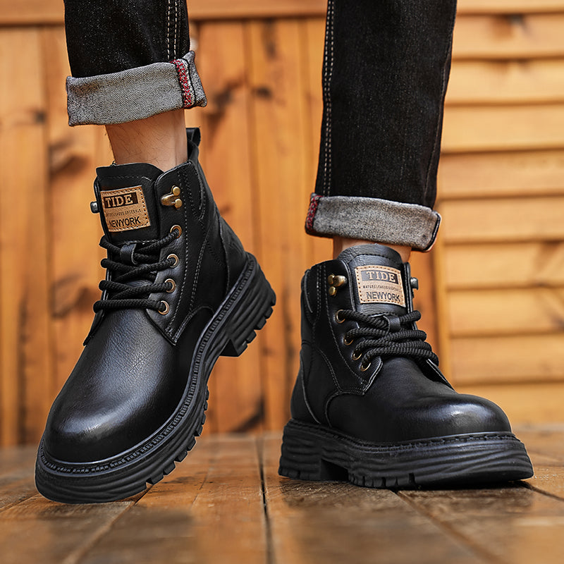 MartinBoots bottes en cuir véritable haut de gamme pour hommes