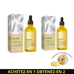 ACHETEZ-EN 1, OBTENEZ-EN 2 Huile de croissance des cheveux + SHAMPOOING EN CADEAU !