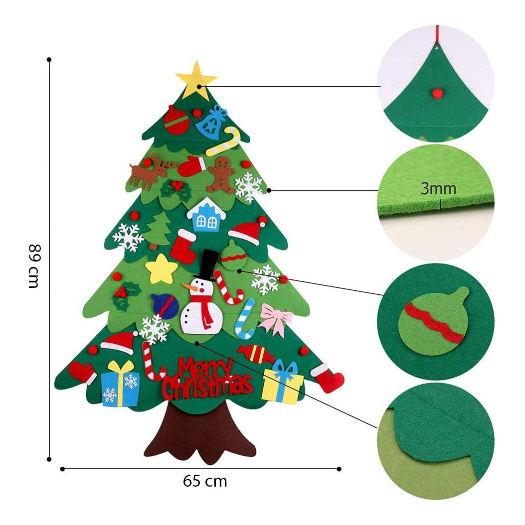 Brix Filz-Weihnachtsbaum für Kinder + kostenloser LED-Streifen