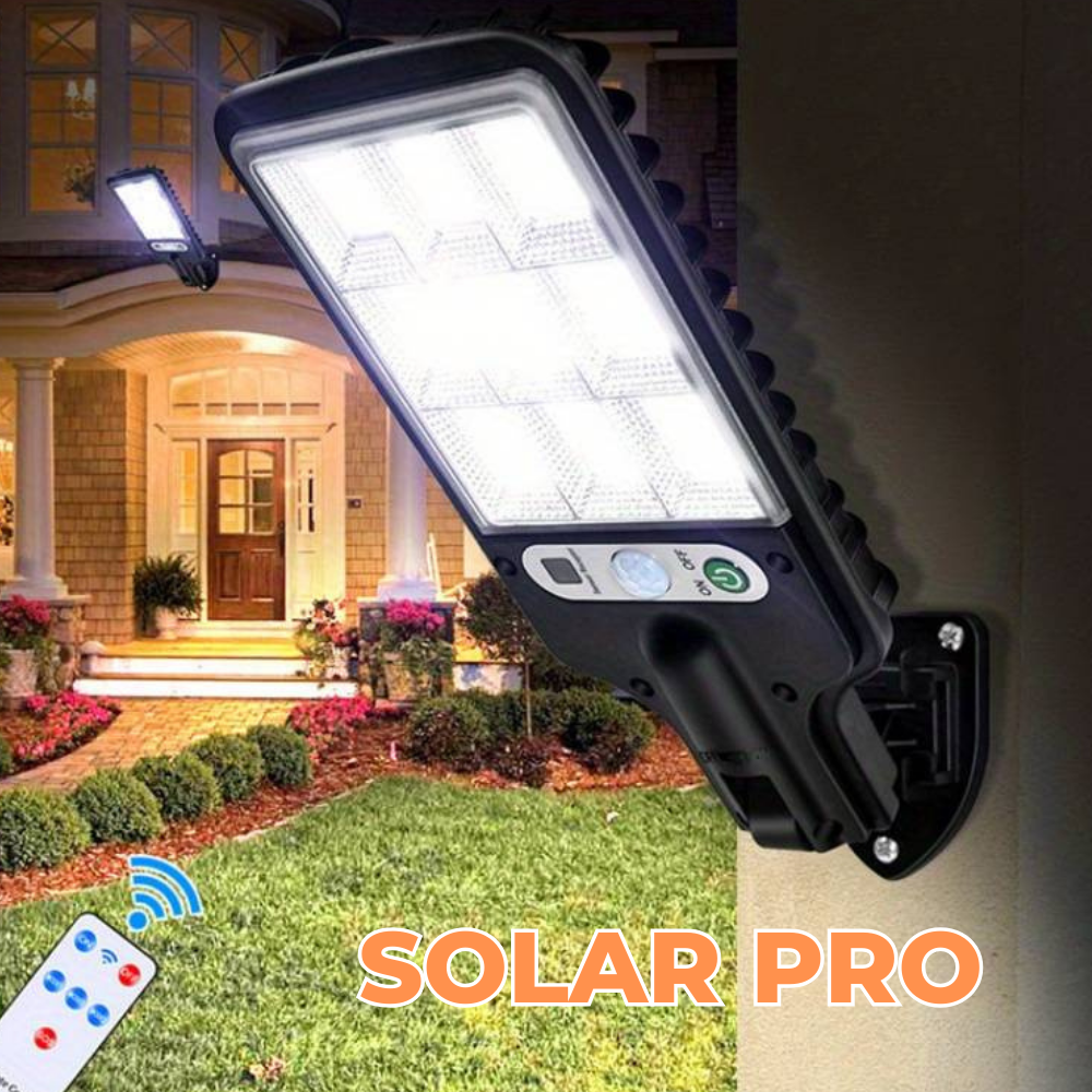 SolarPRO | Solarbetriebene LED-Lampe | IP65 wasserdichte Gartenlampe