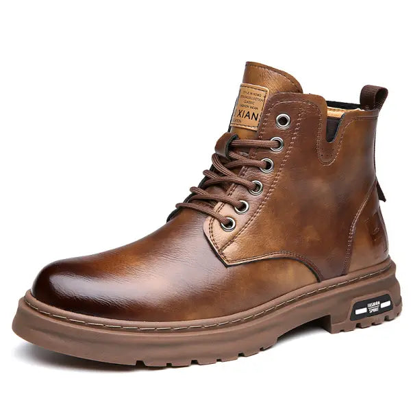 MartinBoots bottes en cuir véritable haut de gamme pour hommes