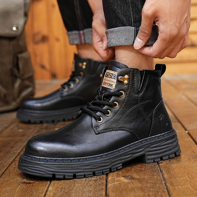 MartinBoots bottes en cuir véritable haut de gamme pour hommes