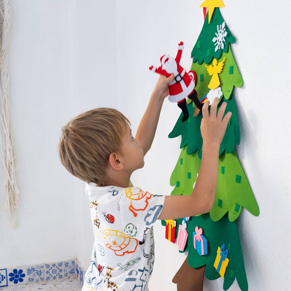 Brix Filz-Weihnachtsbaum für Kinder + kostenloser LED-Streifen